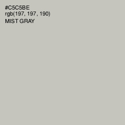 #C5C5BE - Mist Gray Color Image